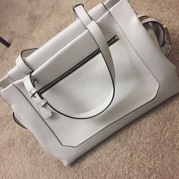 Stuart Weitzman white tote - Picture 1 of 2